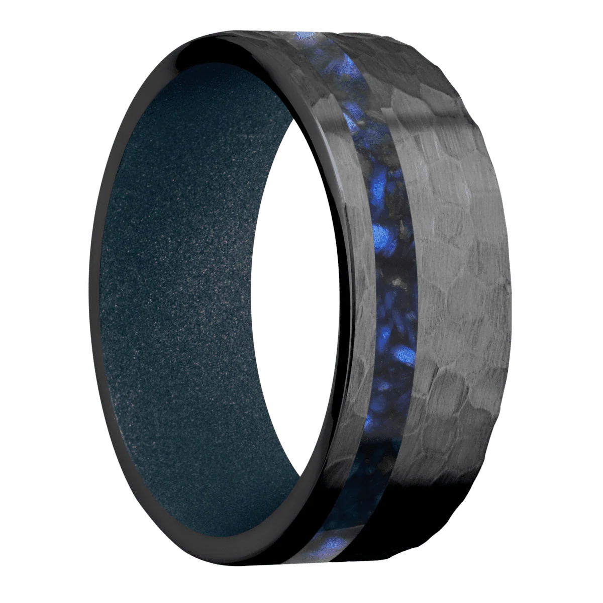 Zirconium + Hammer , Hammer Finish + Blue Titanium