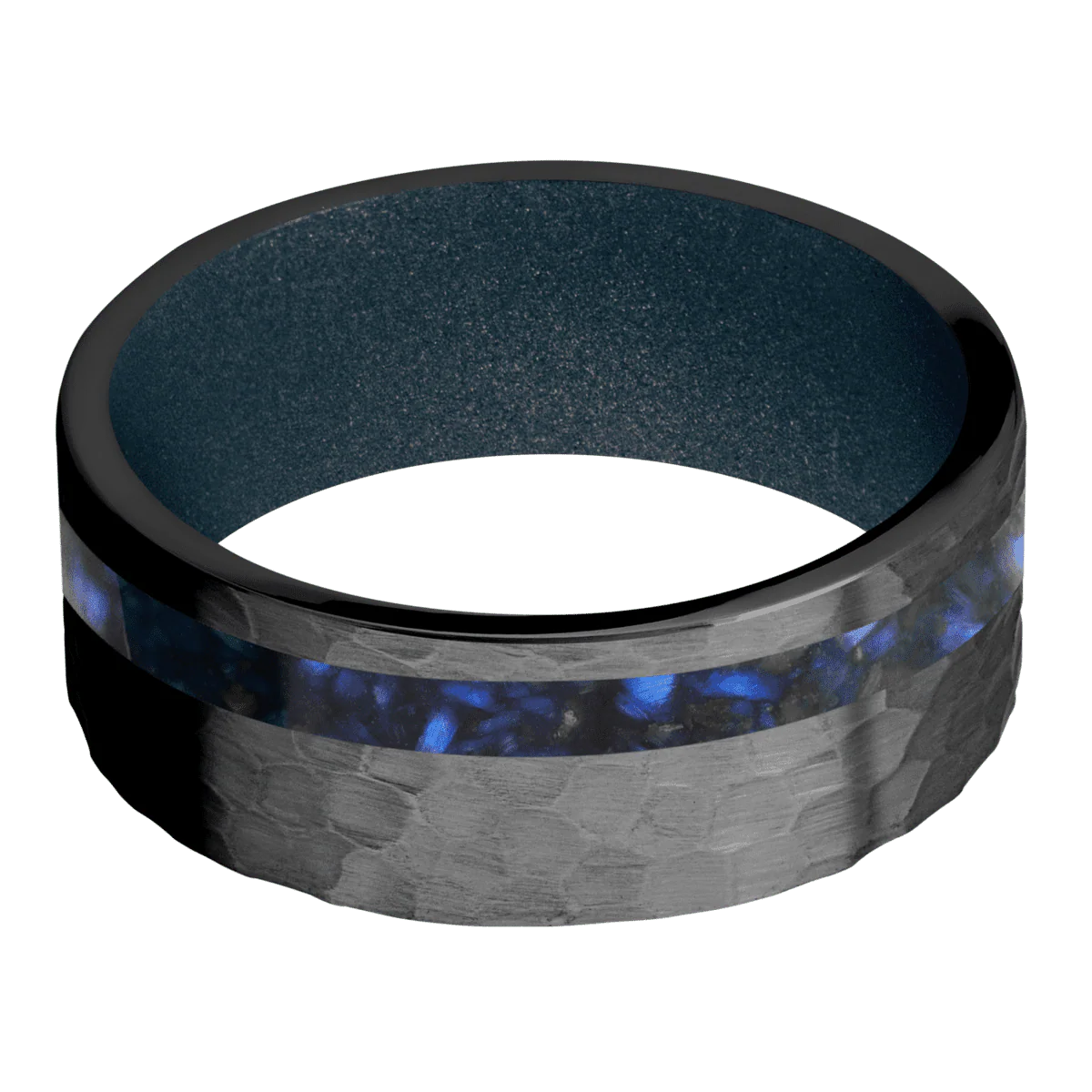 Zirconium + Hammer , Hammer Finish + Blue Titanium - Image 3