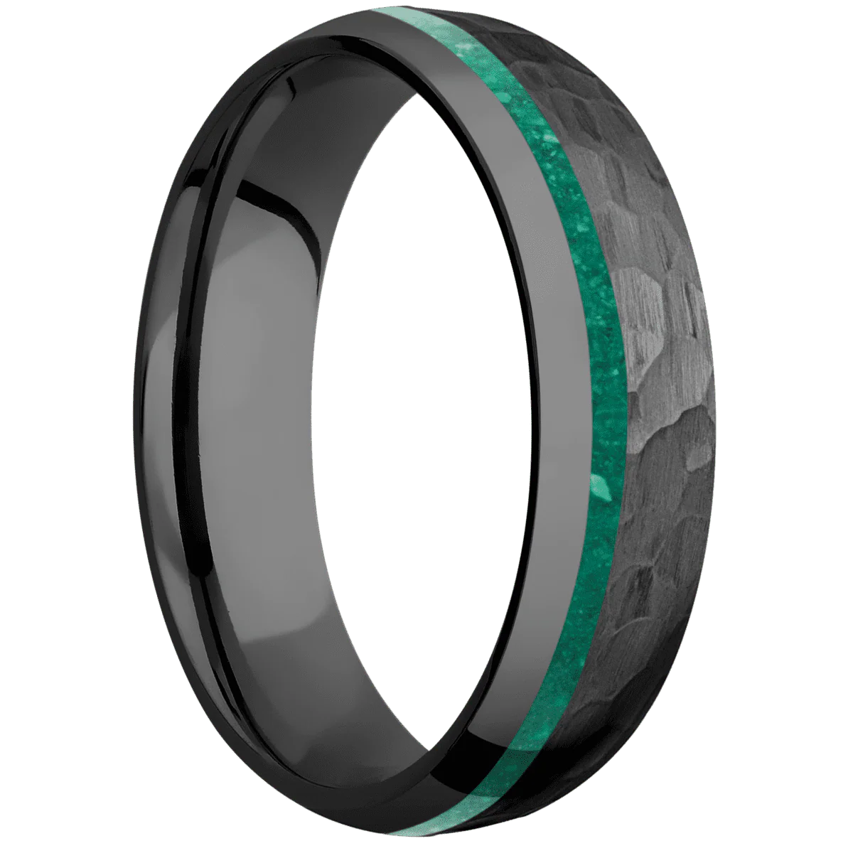 Zirconium + Hammer , Polish Finish