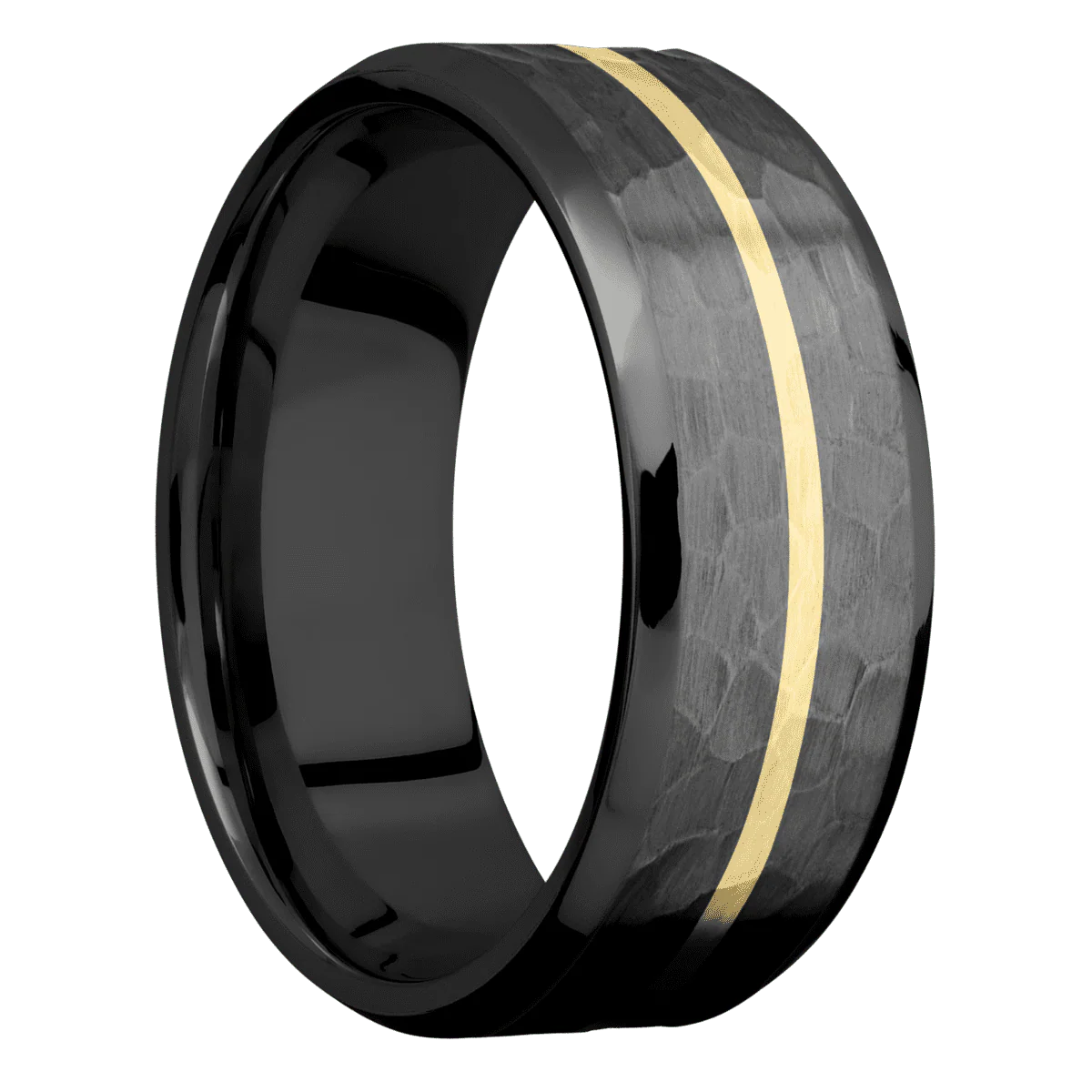 Zirconium + Hammer , Polish Finish