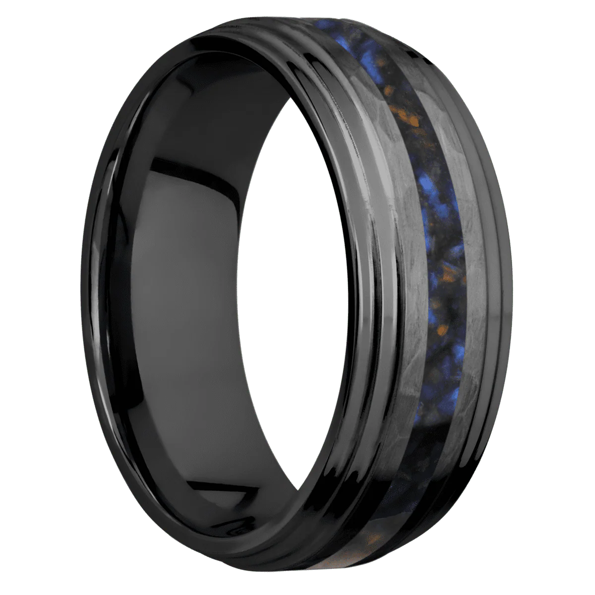Zirconium + Hammer , Polish Finish