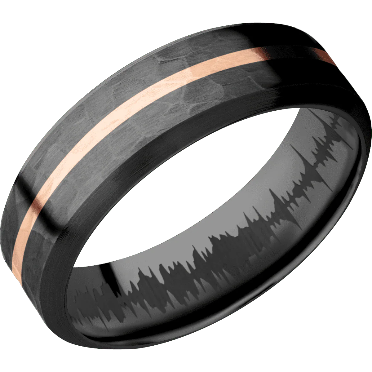 Zirconium + Hammer , Satin Finish - Image 2