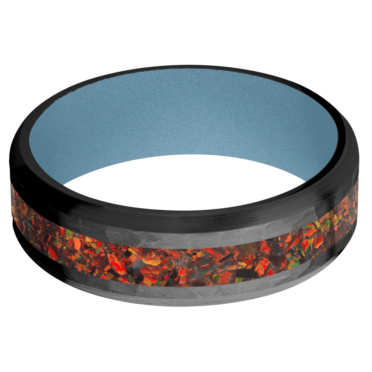 Zirconium + Hammer , Satin Finish + Polar Blue - Image 3