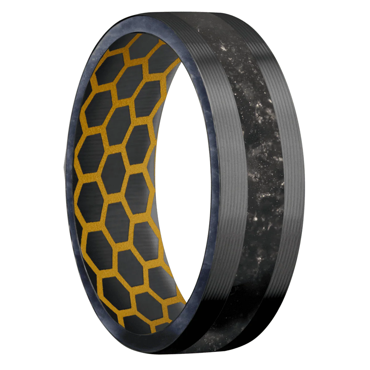Zirconium + Machine Finish + Metallic Yellow