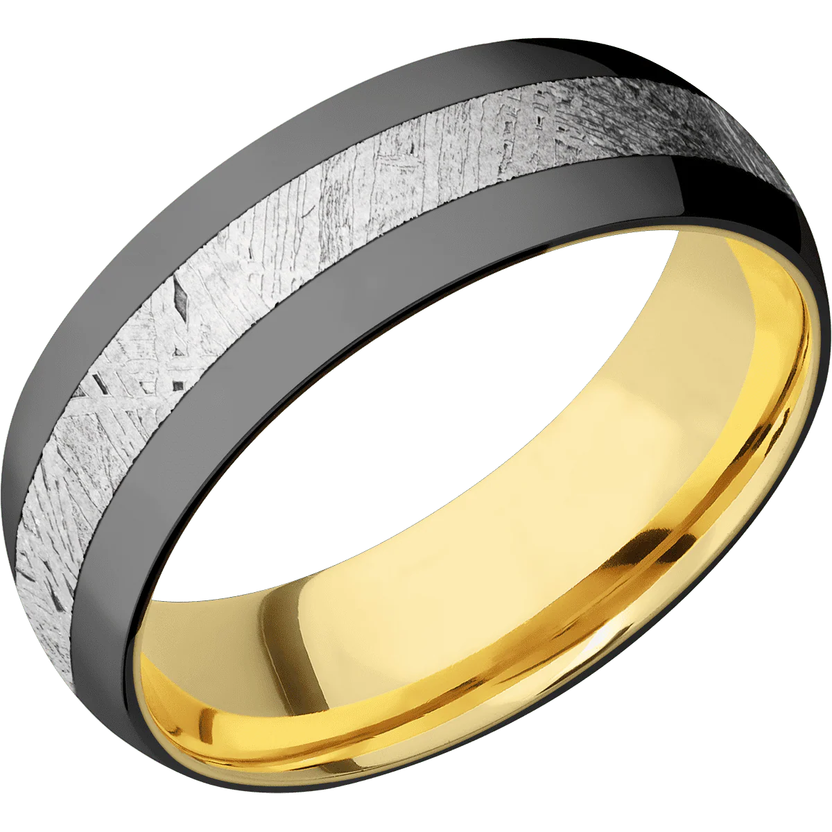 Zirconium + Polish Finish + 18K Yellow Gold - Image 2