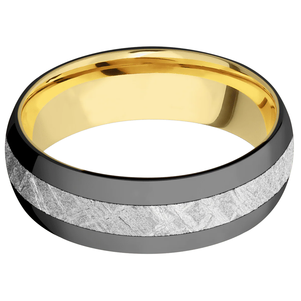 Zirconium + Polish Finish + 18K Yellow Gold - Image 3