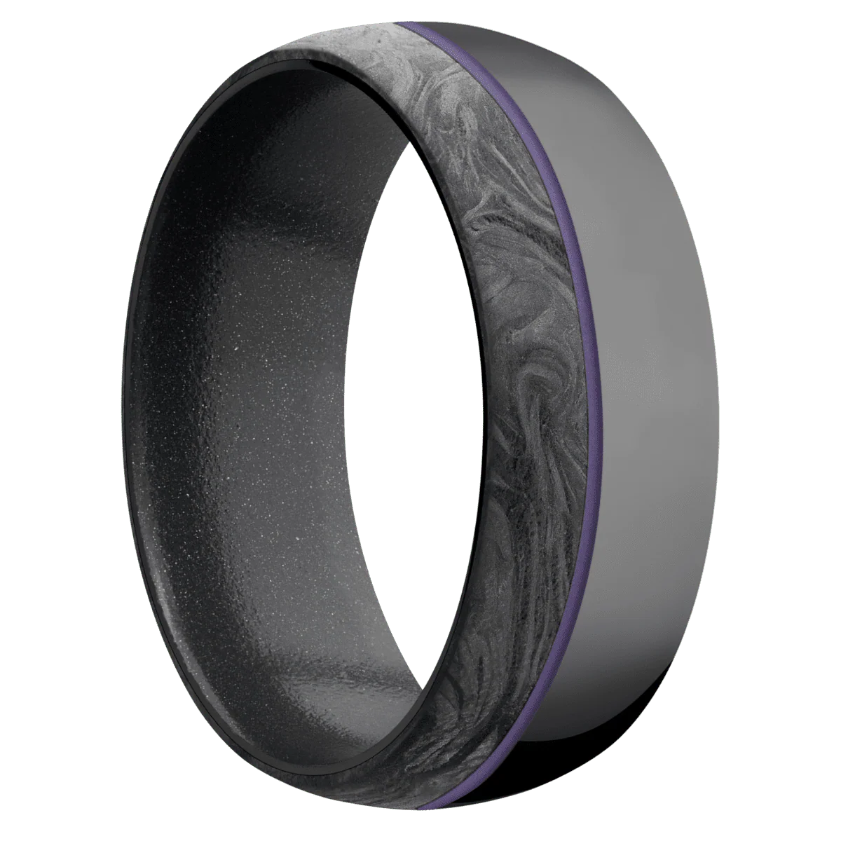 Zirconium + Polish Finish + Dark Grey