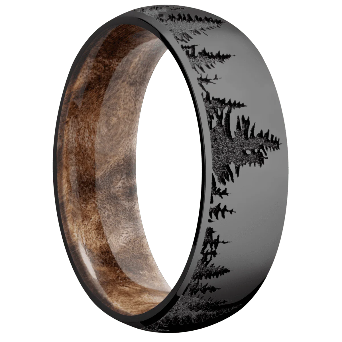 Zirconium + Polish Finish + Maple Burl
