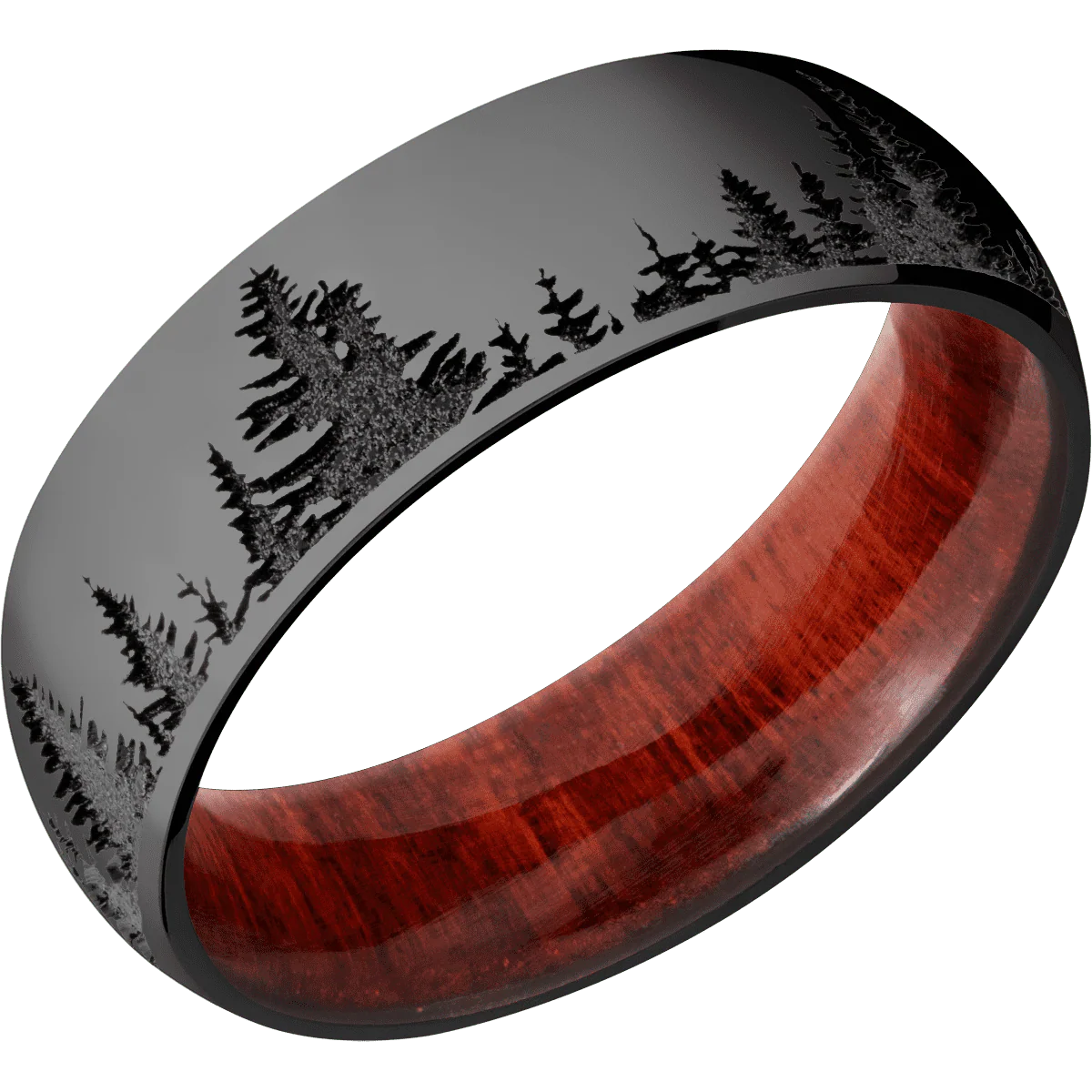 Zirconium + Polish Finish + Red Heart - Image 2