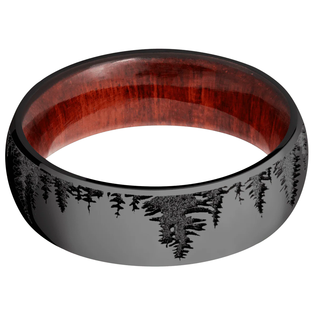 Zirconium + Polish Finish + Red Heart - Image 3
