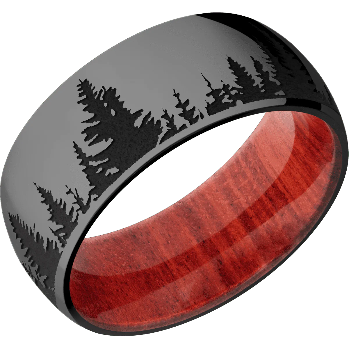 Zirconium + Polish Finish + Red Heart - Image 2