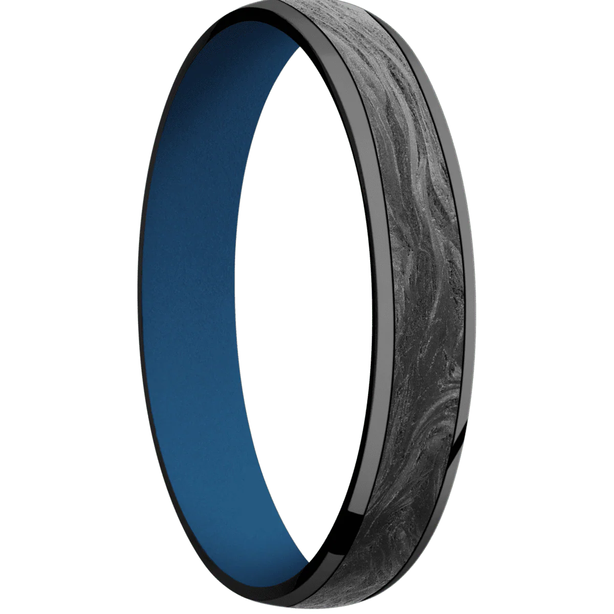 Zirconium + Polish Finish + Ridgeway Blue
