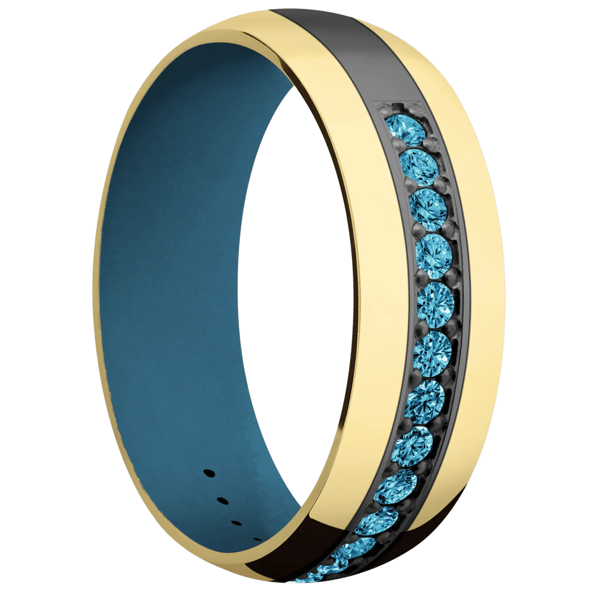 Zirconium + Polish Finish + Royal Blue