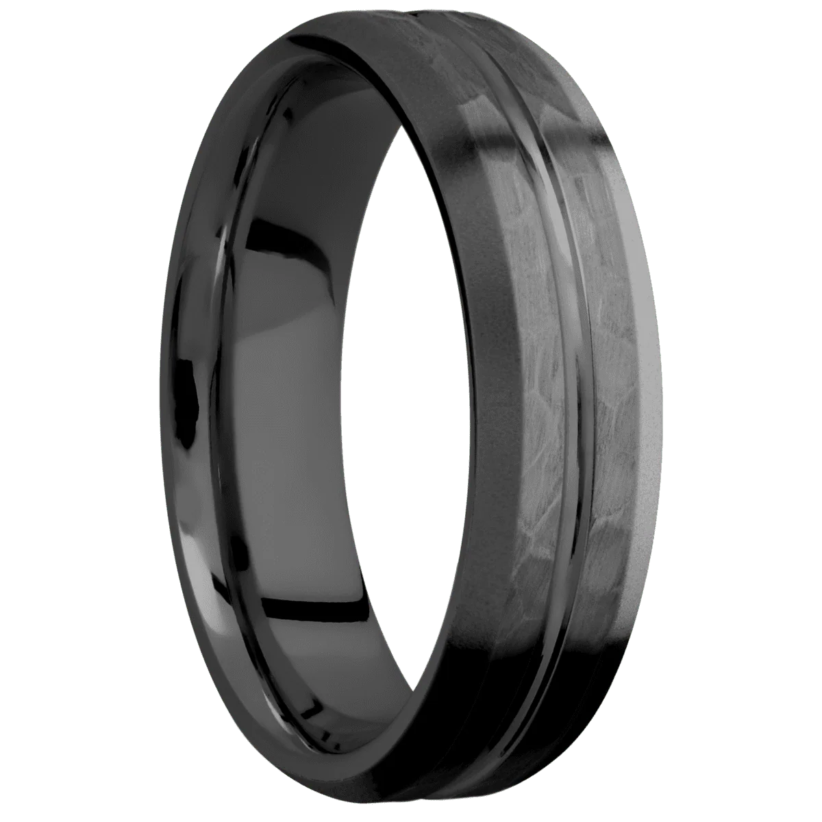 Zirconium + Polish , Hammer Finish