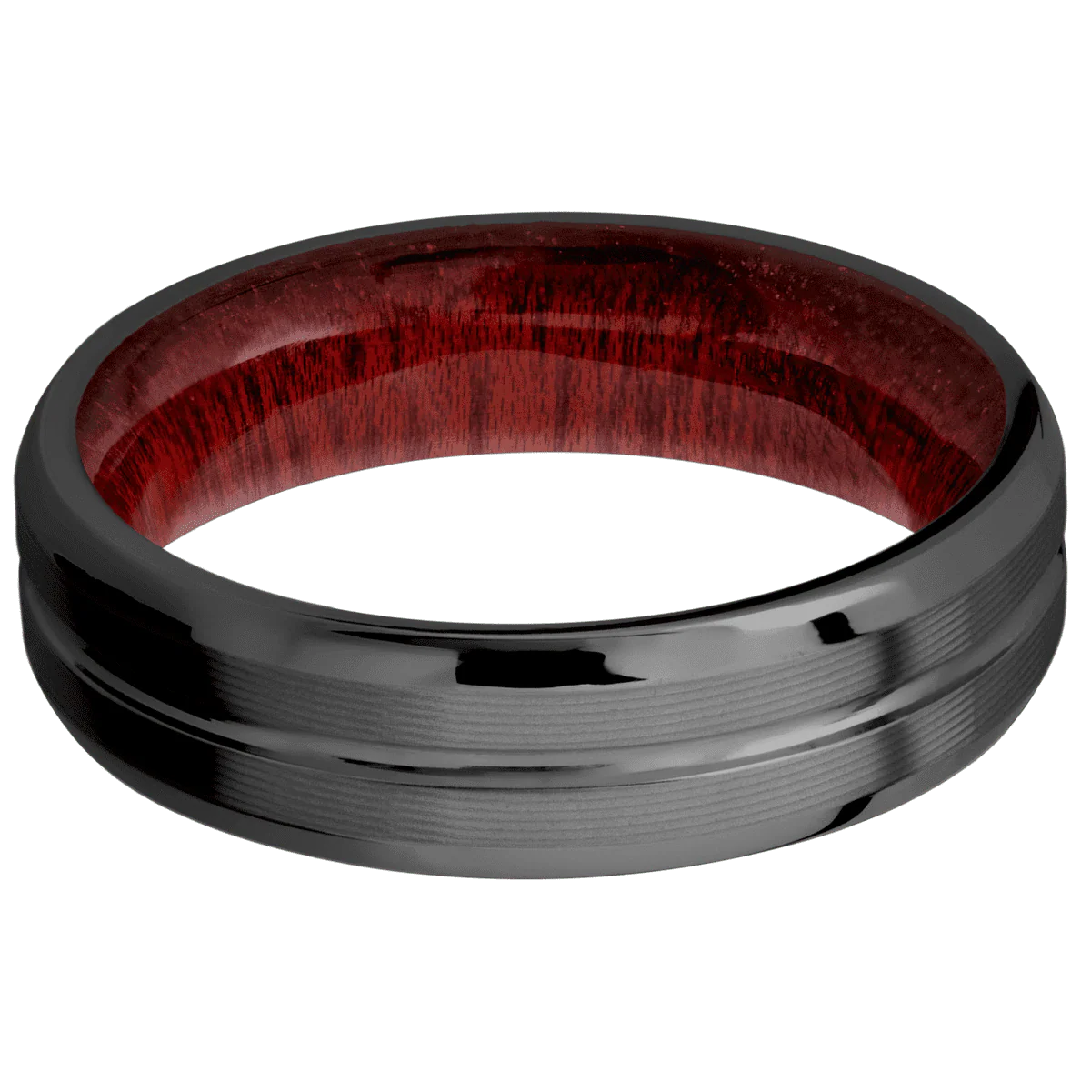 Zirconium + Polish , Machine Finish + Blood Wood - Image 3