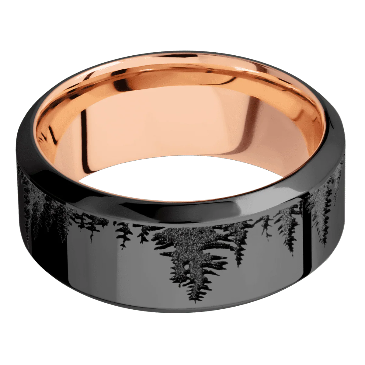 Zirconium + Polish , Polish Finish + 14K Rose Gold - Image 3