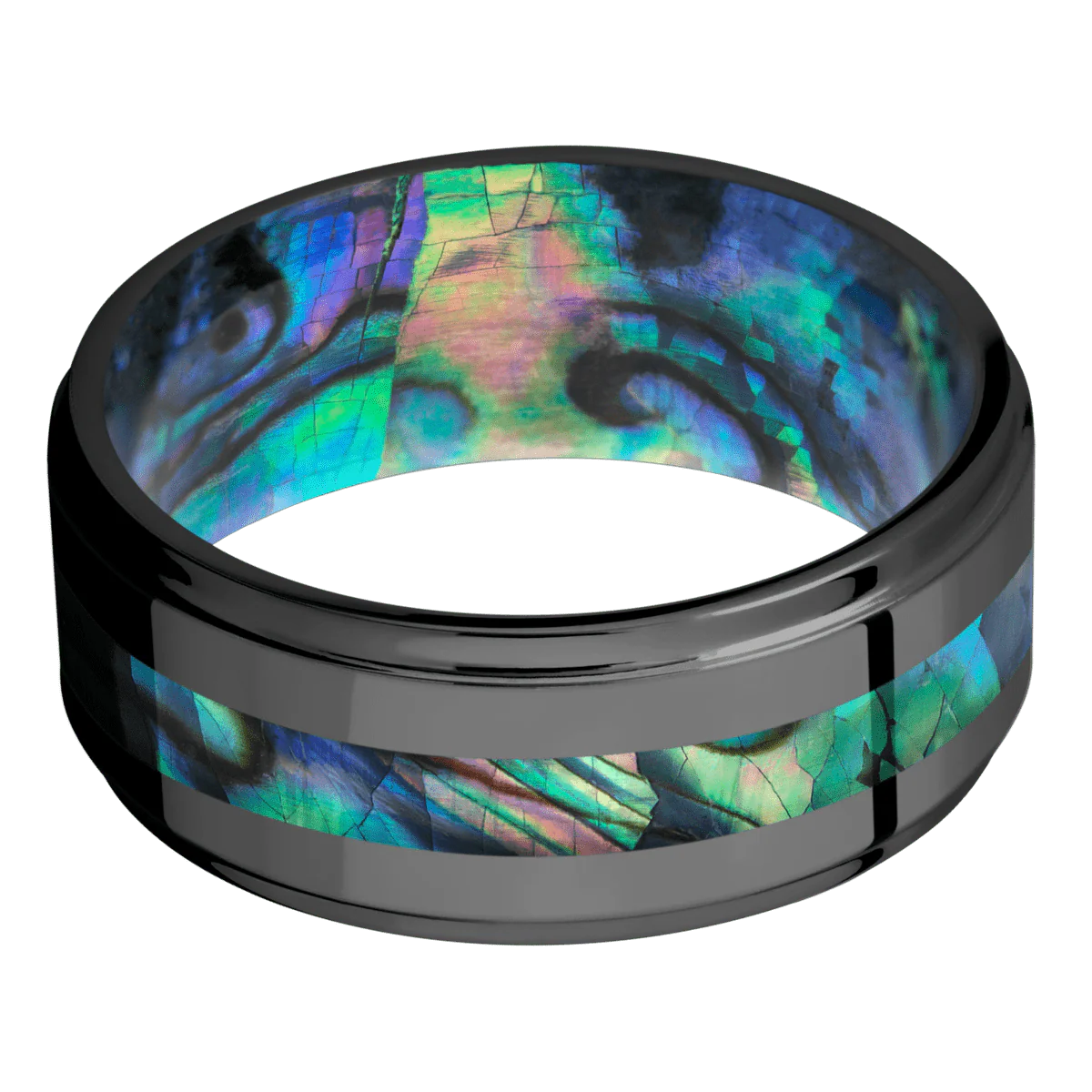 Zirconium + Polish , Polish Finish + Abalone - Image 3
