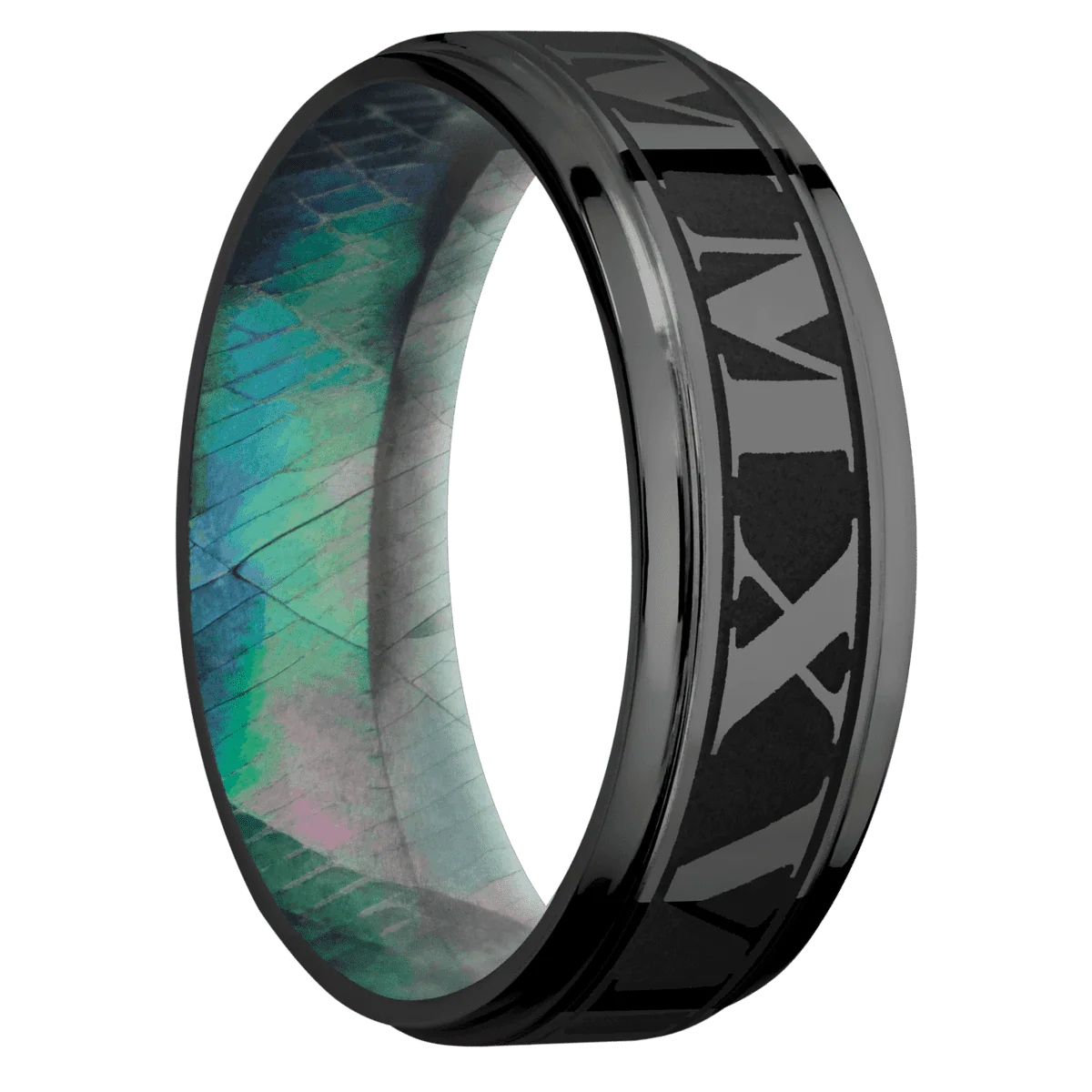 Zirconium + Polish , Polish Finish + Black Mother of Pearl