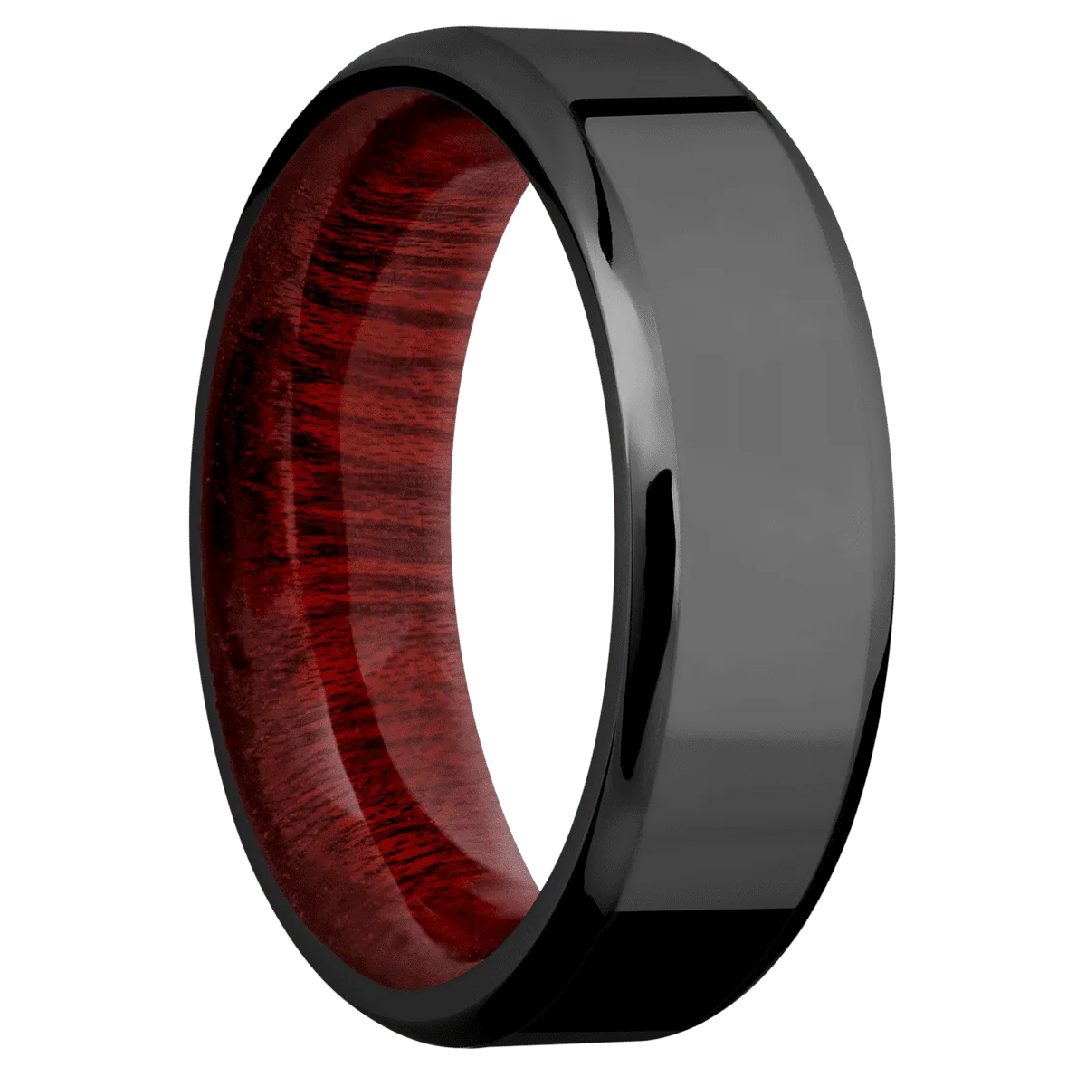 Zirconium + Polish , Polish Finish + Blood Wood