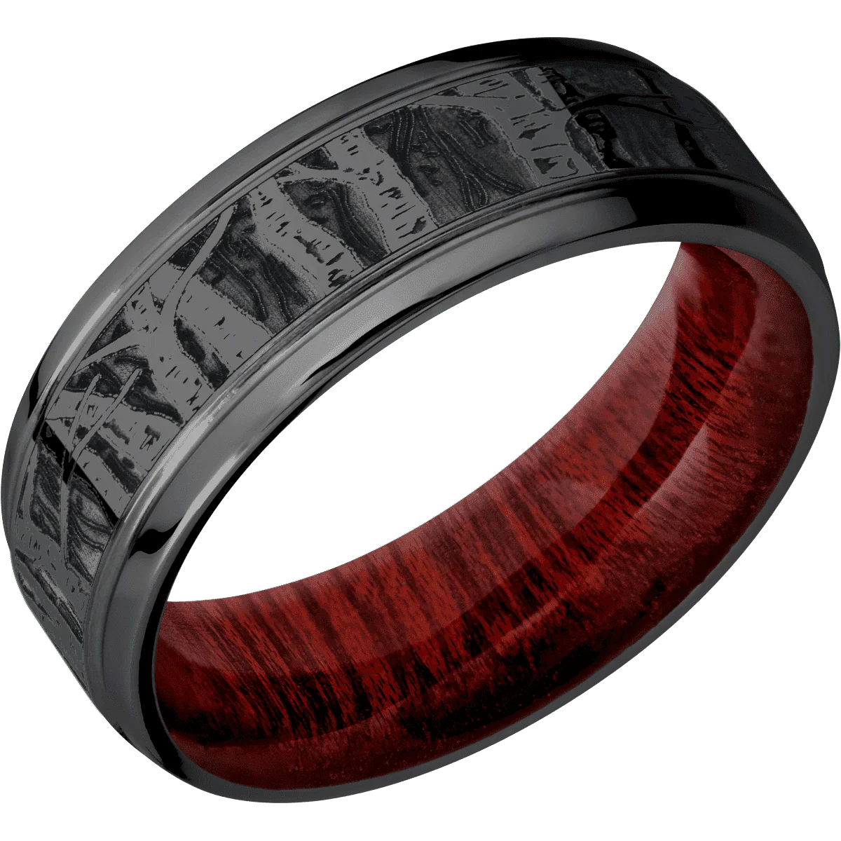 Zirconium + Polish , Polish Finish + Blood Wood - Image 2