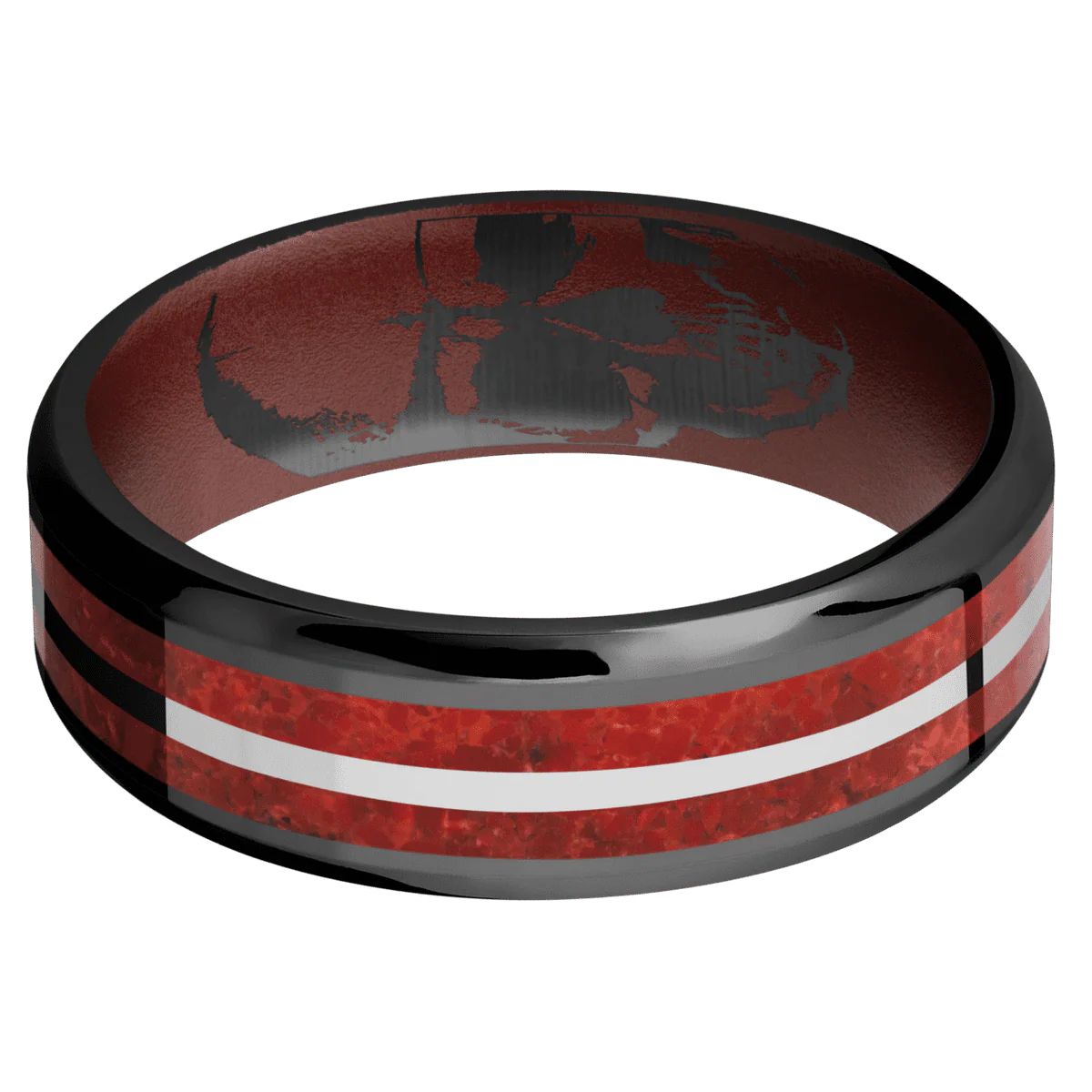 Zirconium + Polish , Polish Finish + Crimson - Image 3