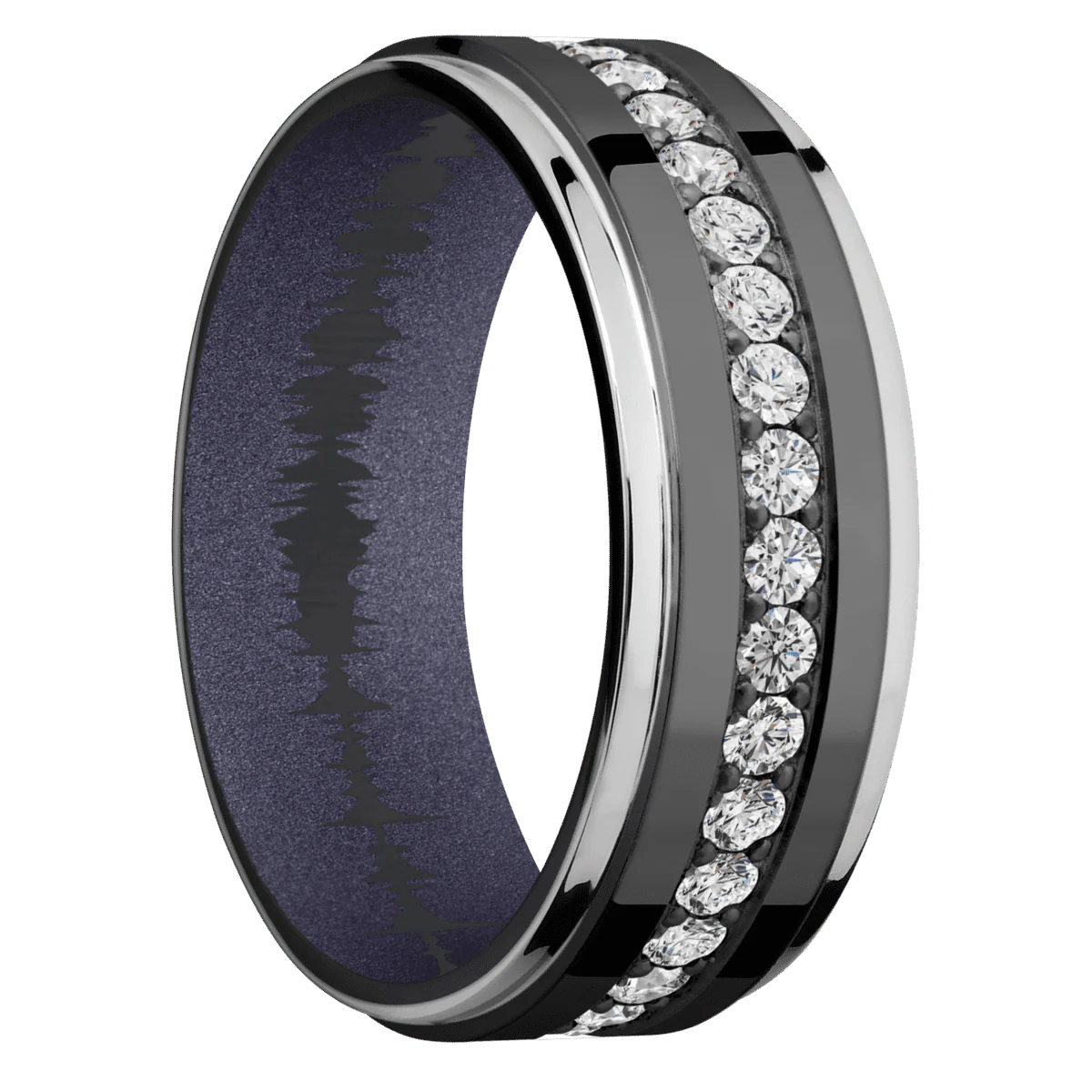 Zirconium + Polish , Polish Finish + Crushed Orchid