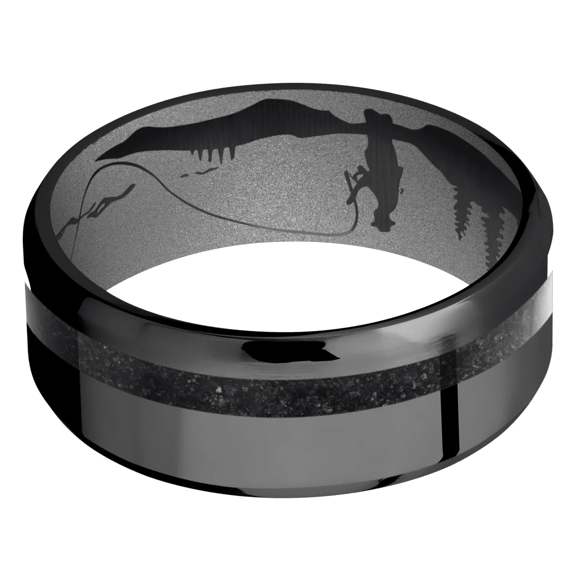 Zirconium + Polish , Polish Finish + Crushed Silver - Image 3