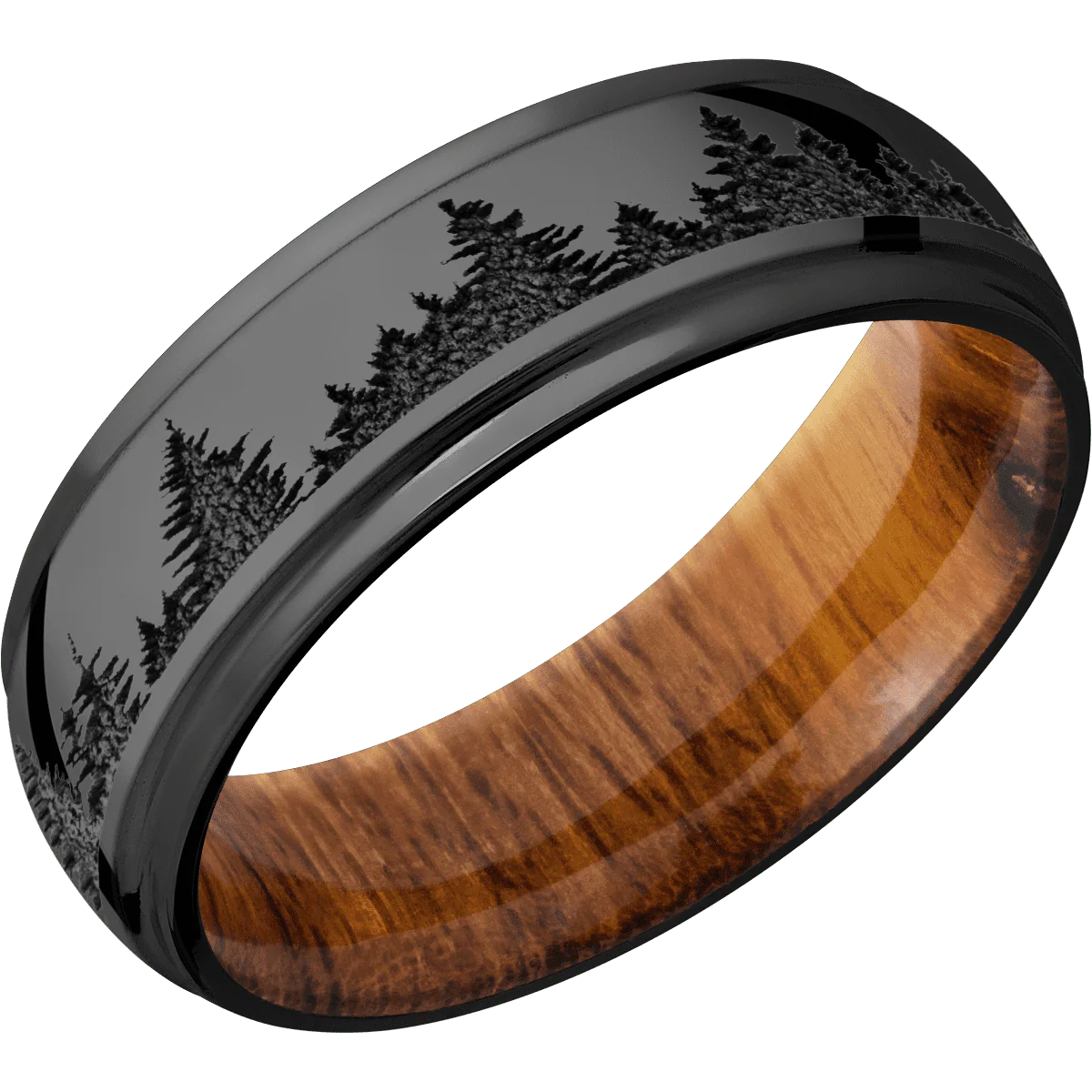 Zirconium + Polish , Polish Finish + Desert Iron Wood - Image 2