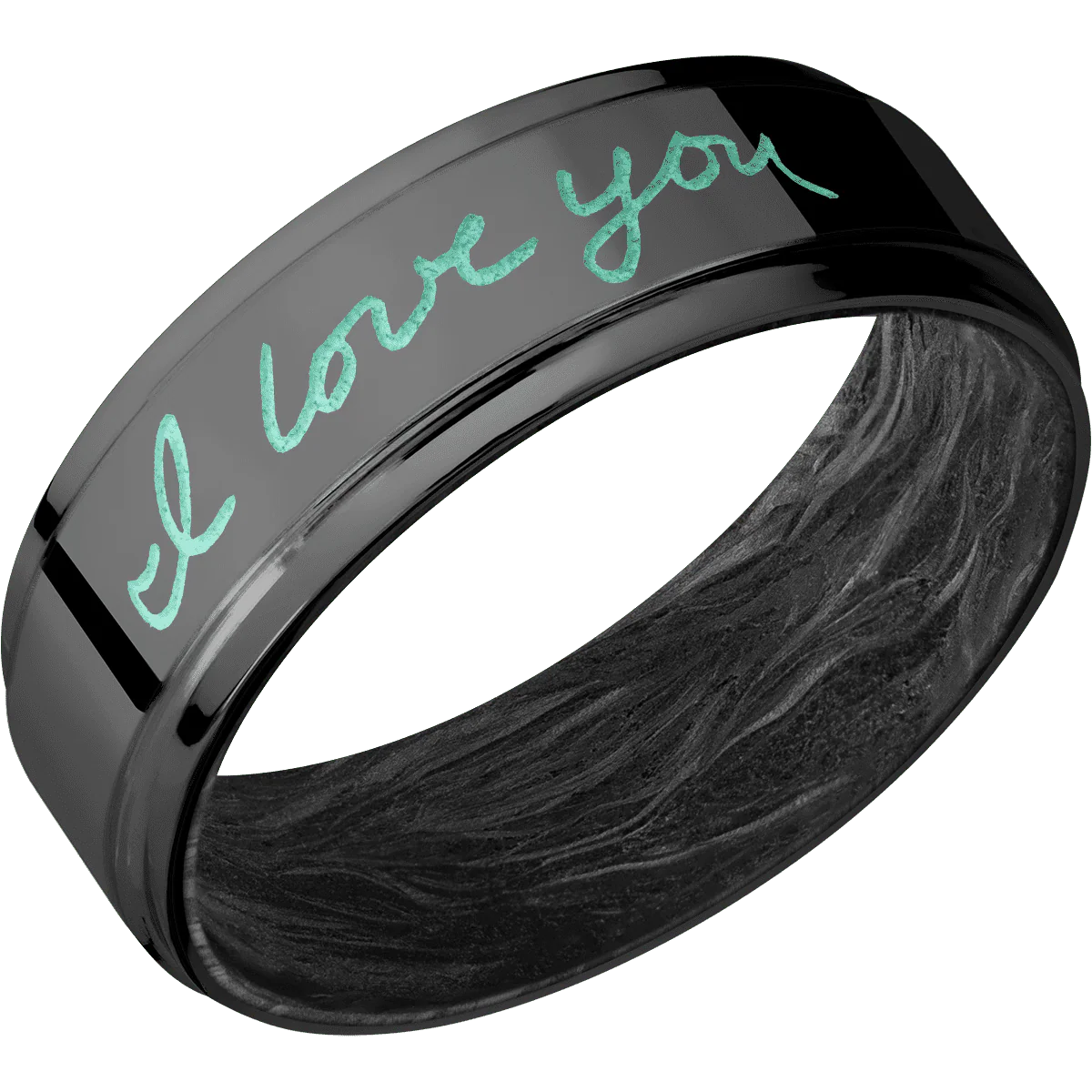 Zirconium + Polish , Polish Finish + Forged Carbon Fiber - Image 2