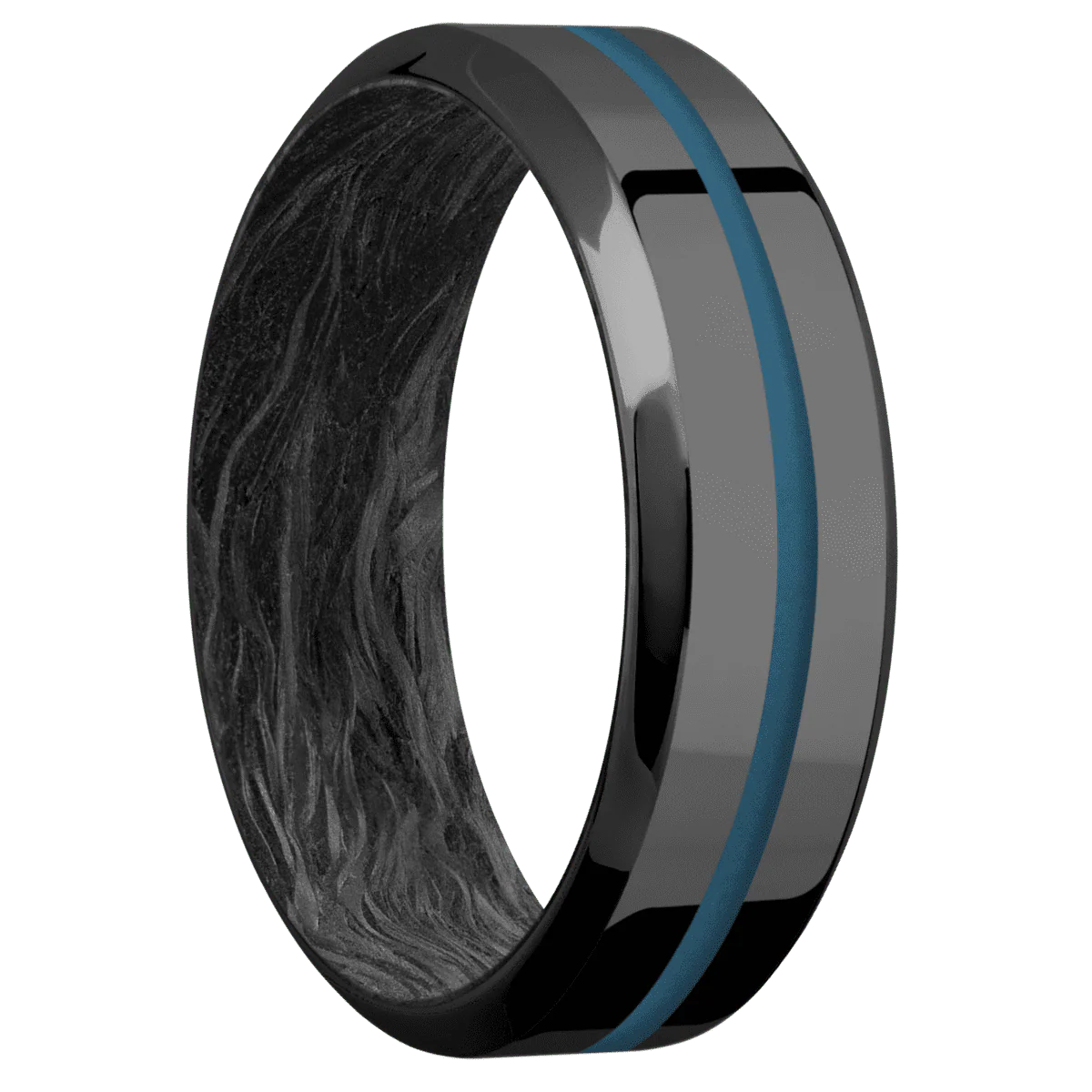 Zirconium + Polish , Polish Finish + Forged Carbon Fiber