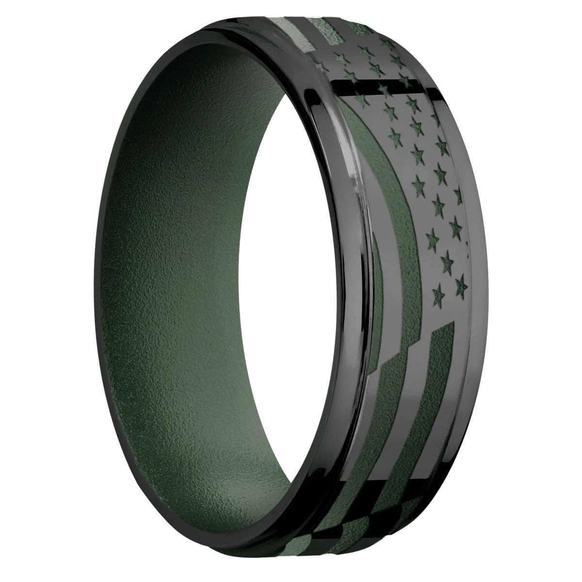 Zirconium + Polish , Polish Finish + Highland Green