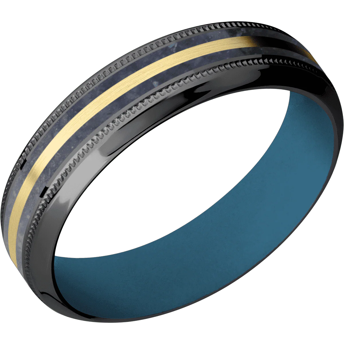 Zirconium + Polish , Polish Finish + Royal Blue - Image 2