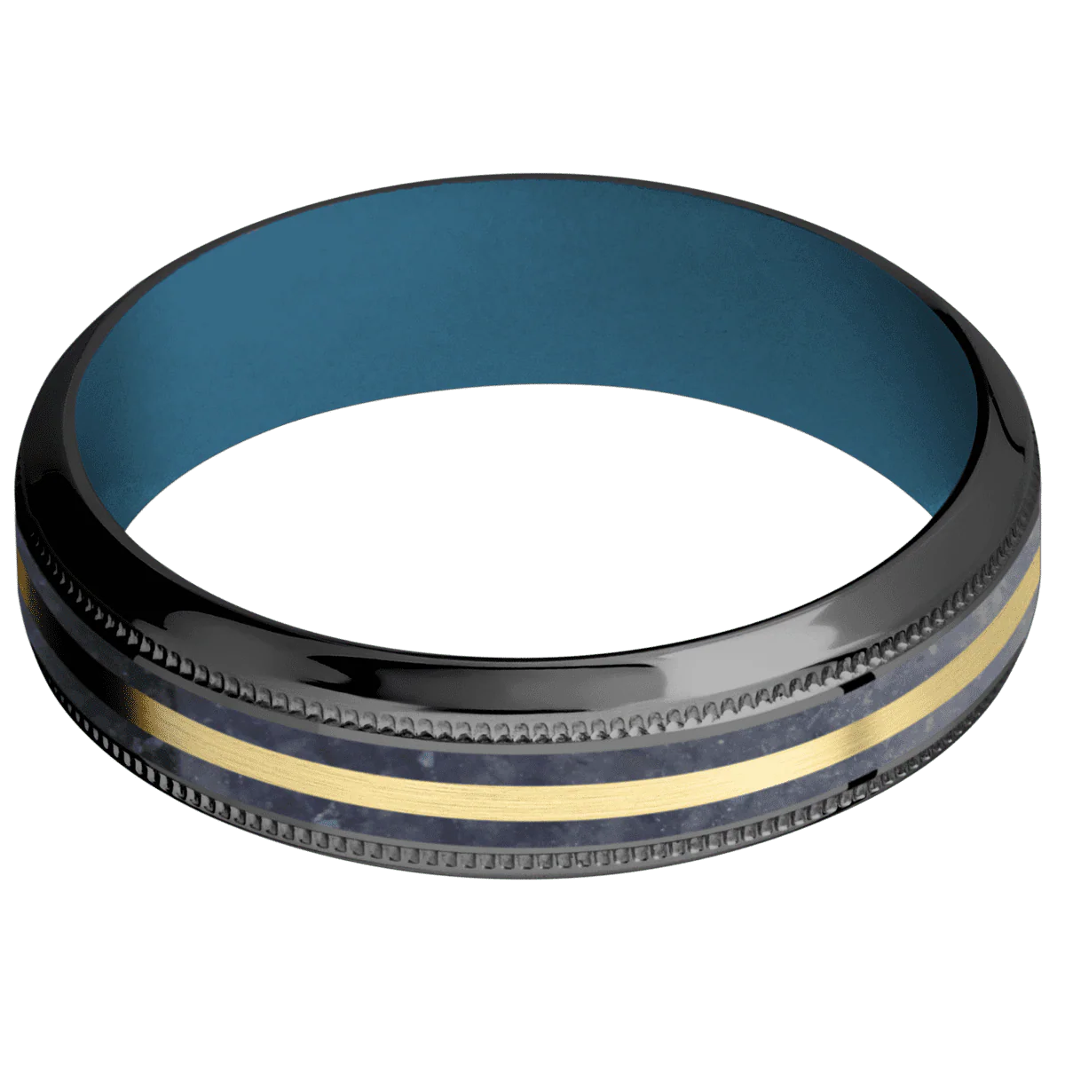 Zirconium + Polish , Polish Finish + Royal Blue - Image 3