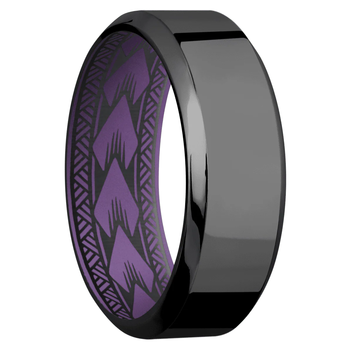 Zirconium + Polish , Polish Finish + Wild Purple
