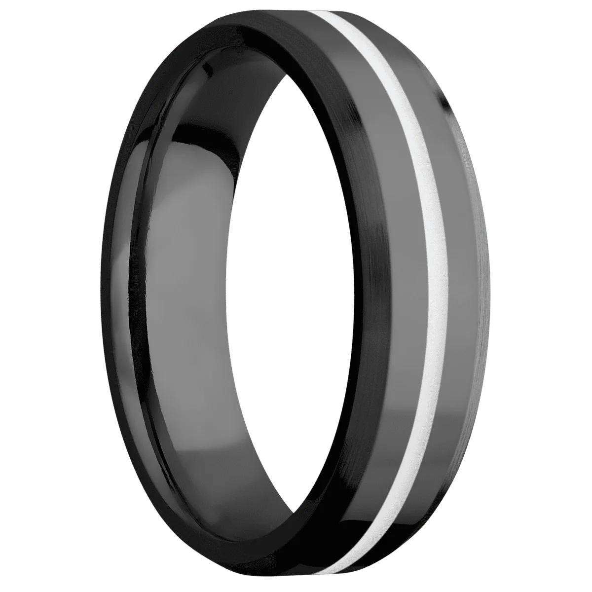 Zirconium + Polish , Satin Finish