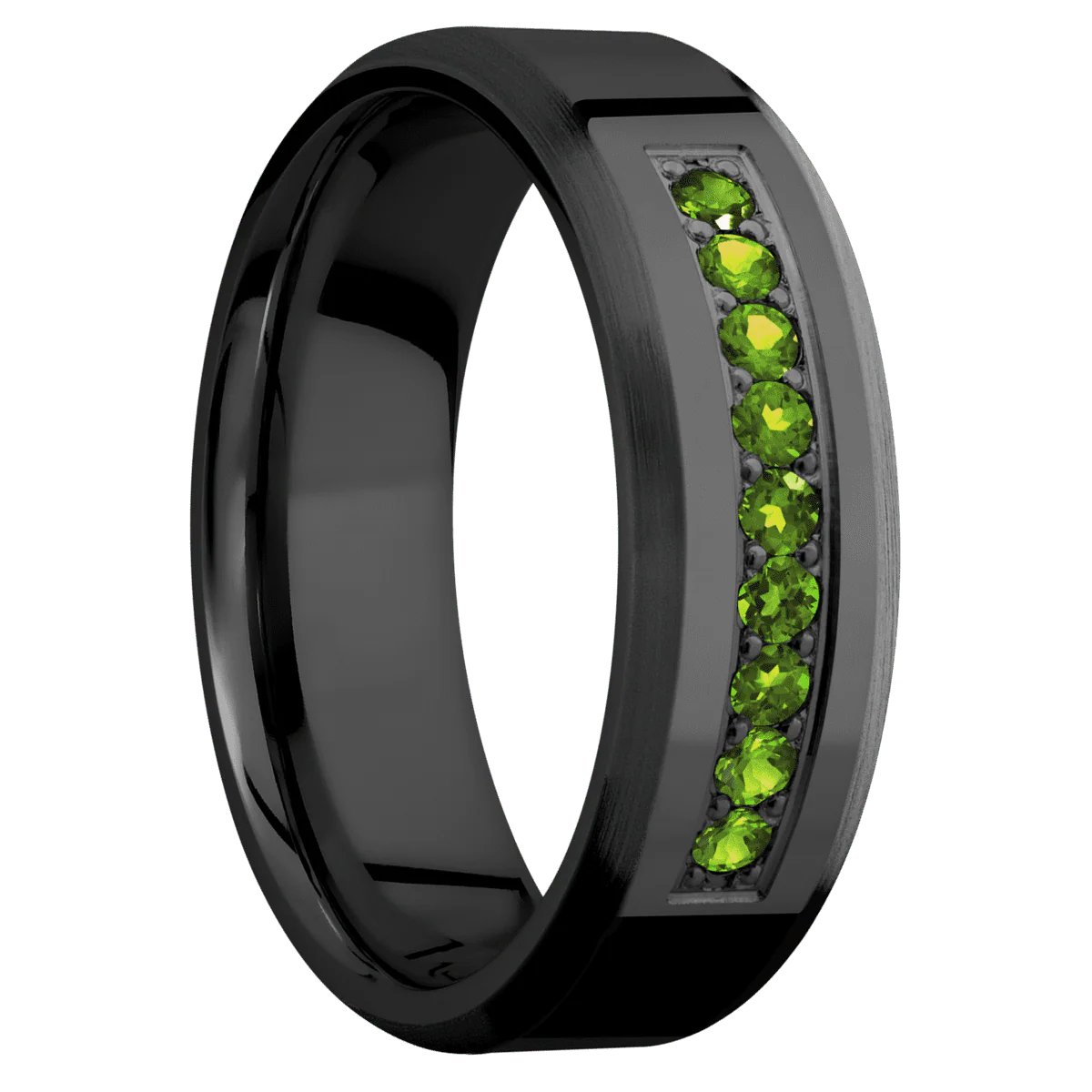 Zirconium + Polish , Satin Finish