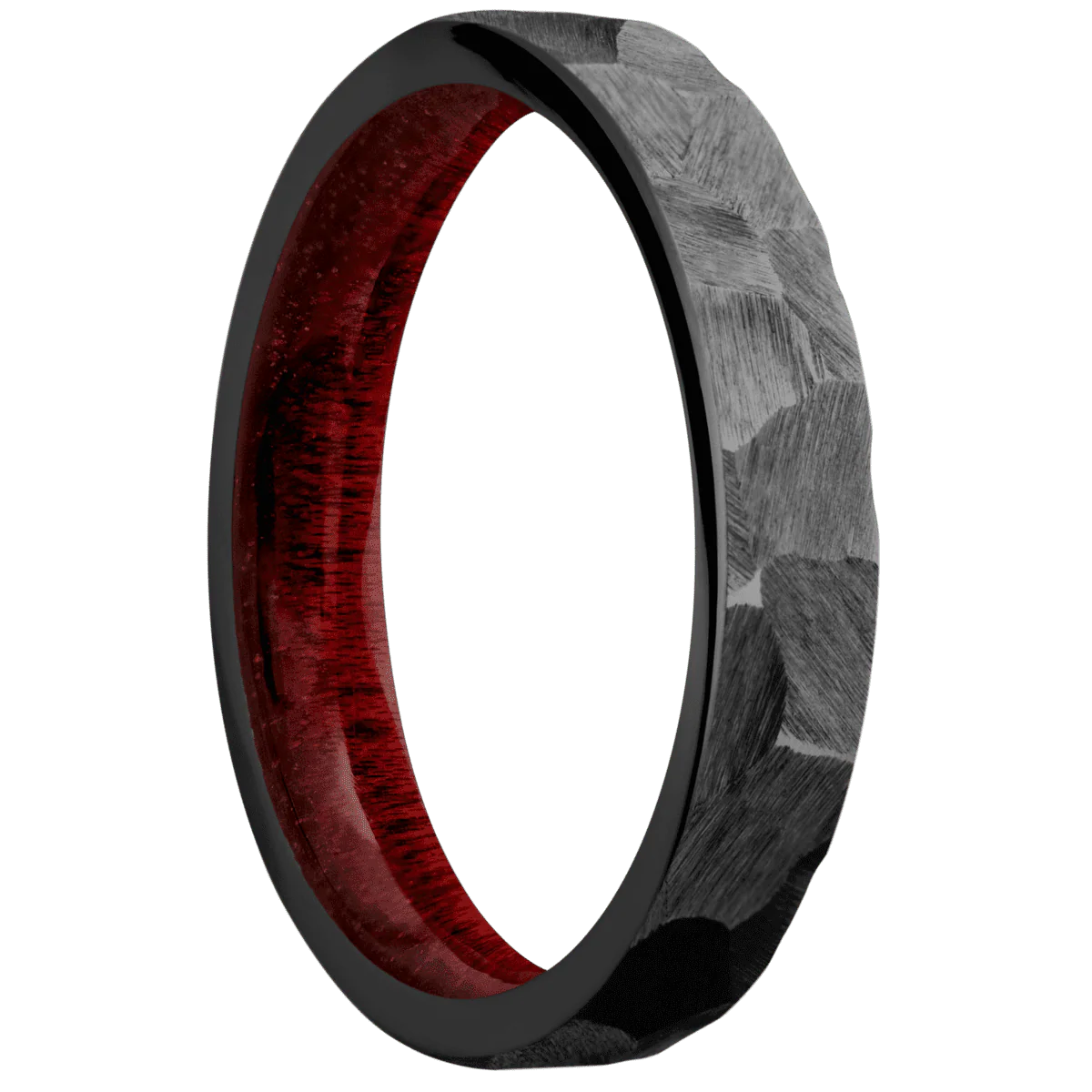 Zirconium + Rock Finish + Blood Wood