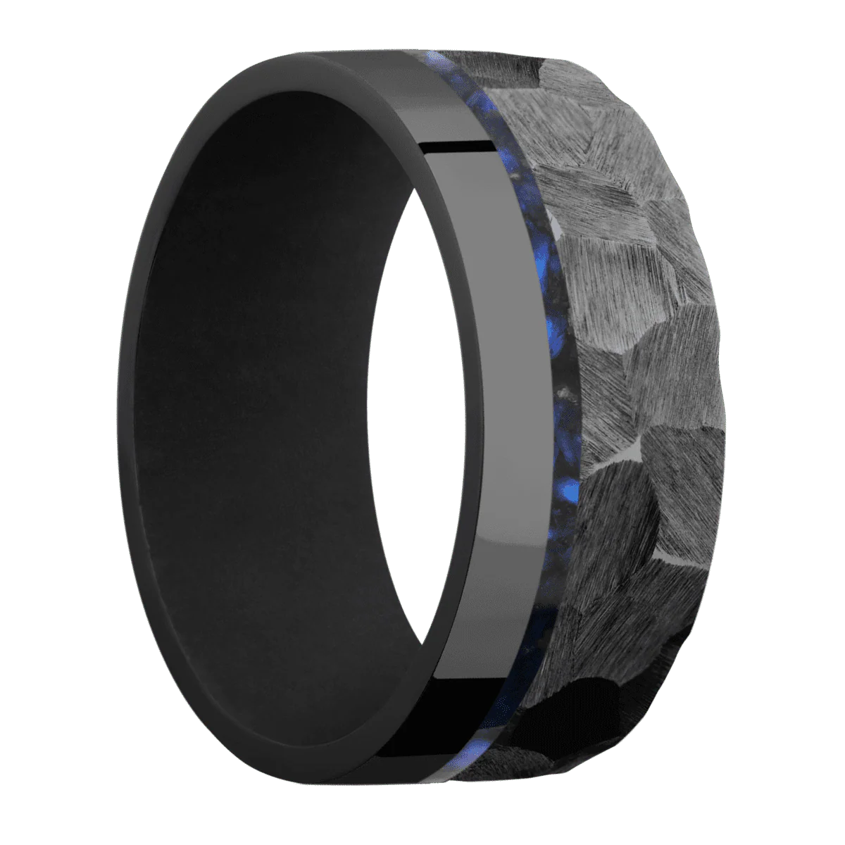 Zirconium + Rock , Polish Finish + Black