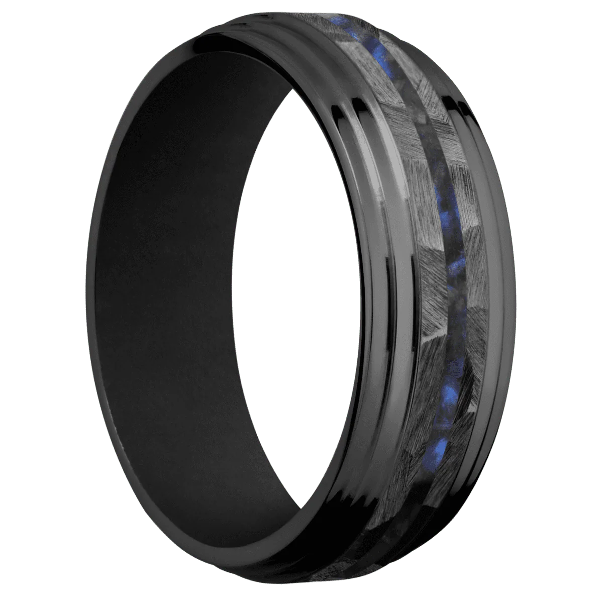 Zirconium + Rock , Polish Finish + Black
