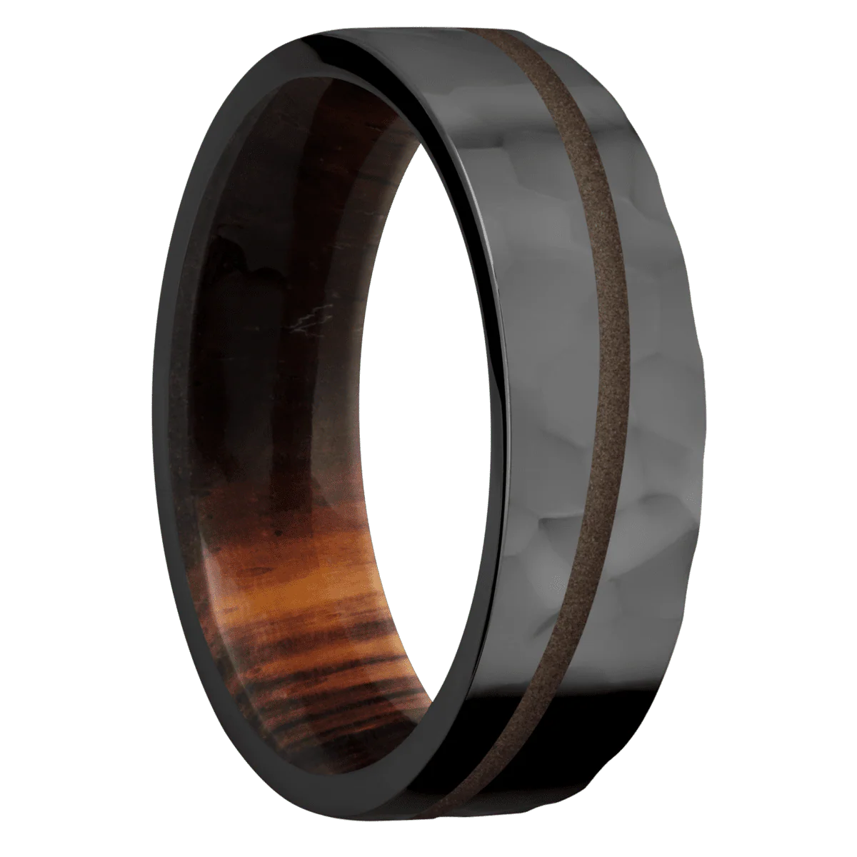 Zirconium + Rockpolish Finish + Cocobolo