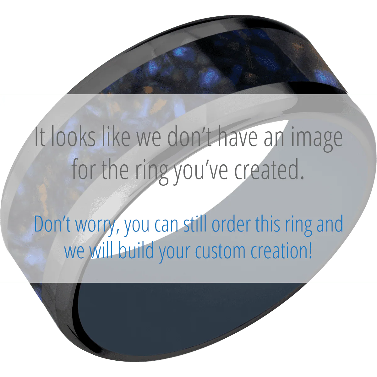 Zirconium + Rockpolish , Rockpolish Finish + Navy Blue - Image 2