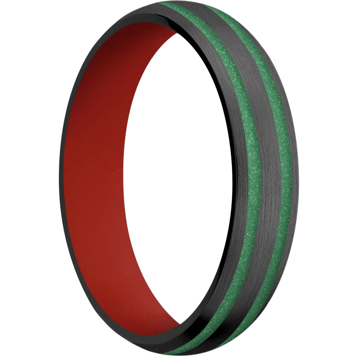 Zirconium + Satin Finish + Red Apple