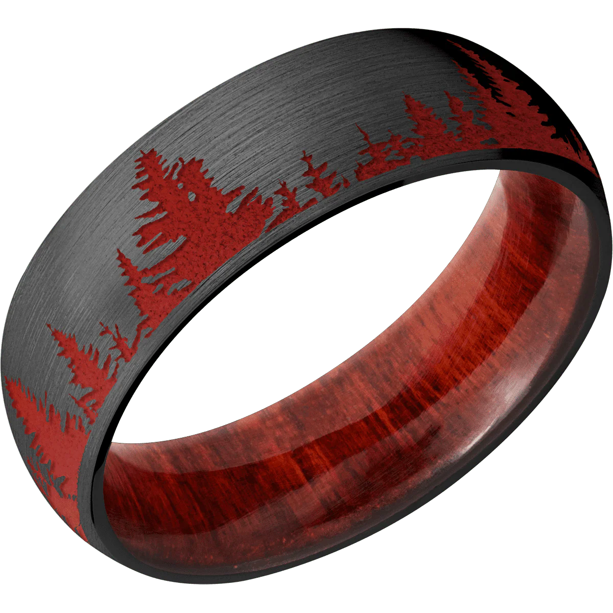 Zirconium + Satin Finish + Red Heart - Image 2