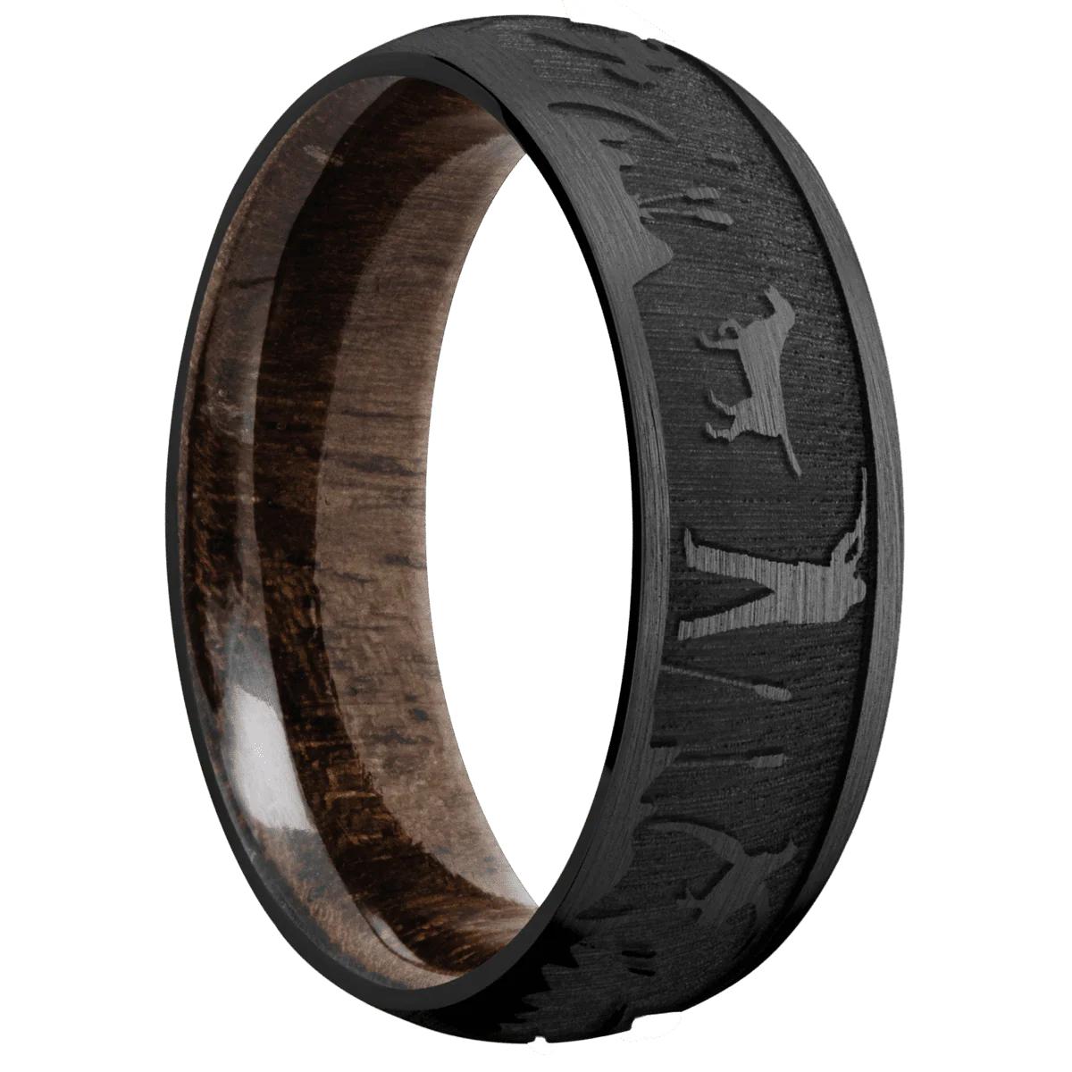 Zirconium + Satin Finish + Walnut