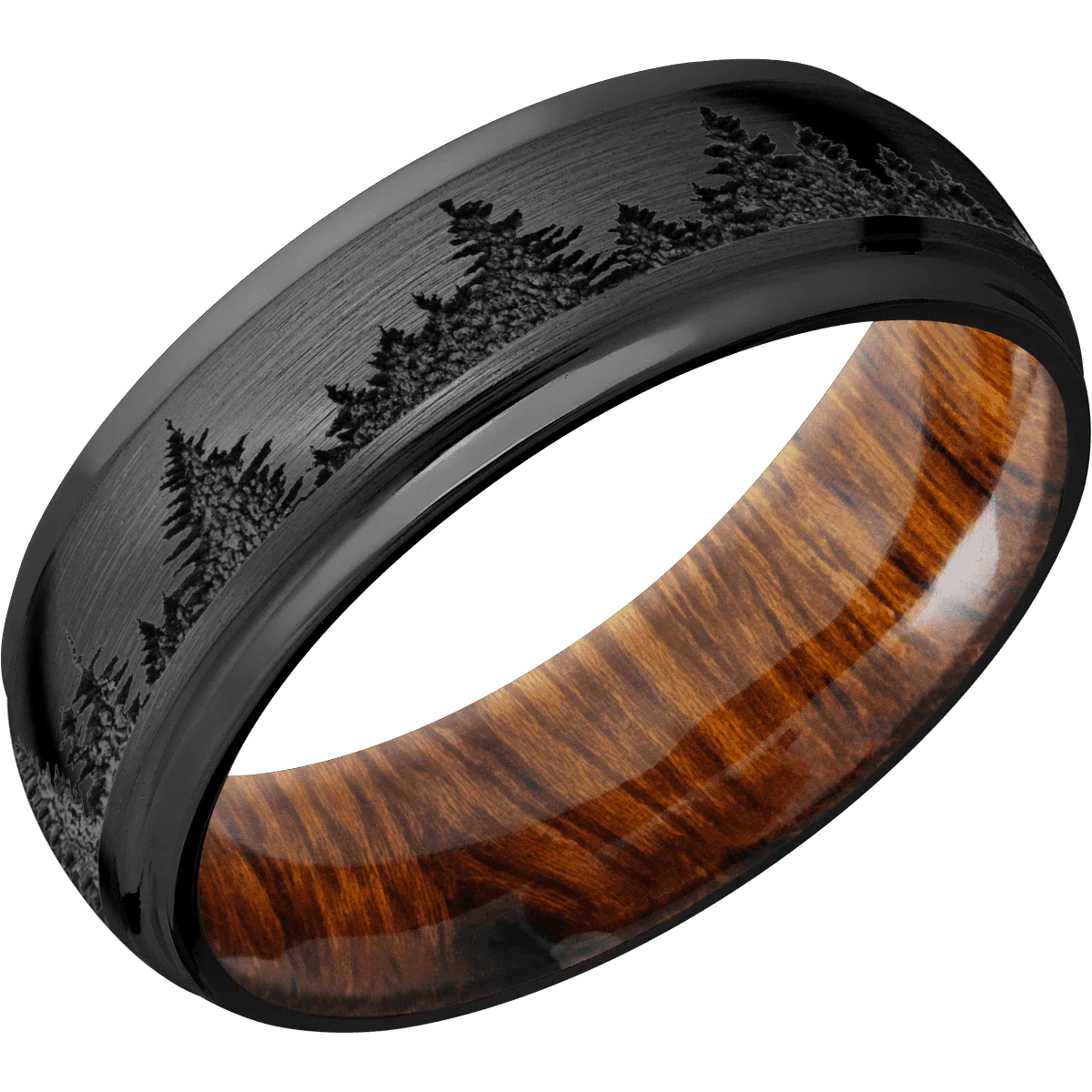 Zirconium + Satin , Polish Finish + Desert Iron Wood - Image 2