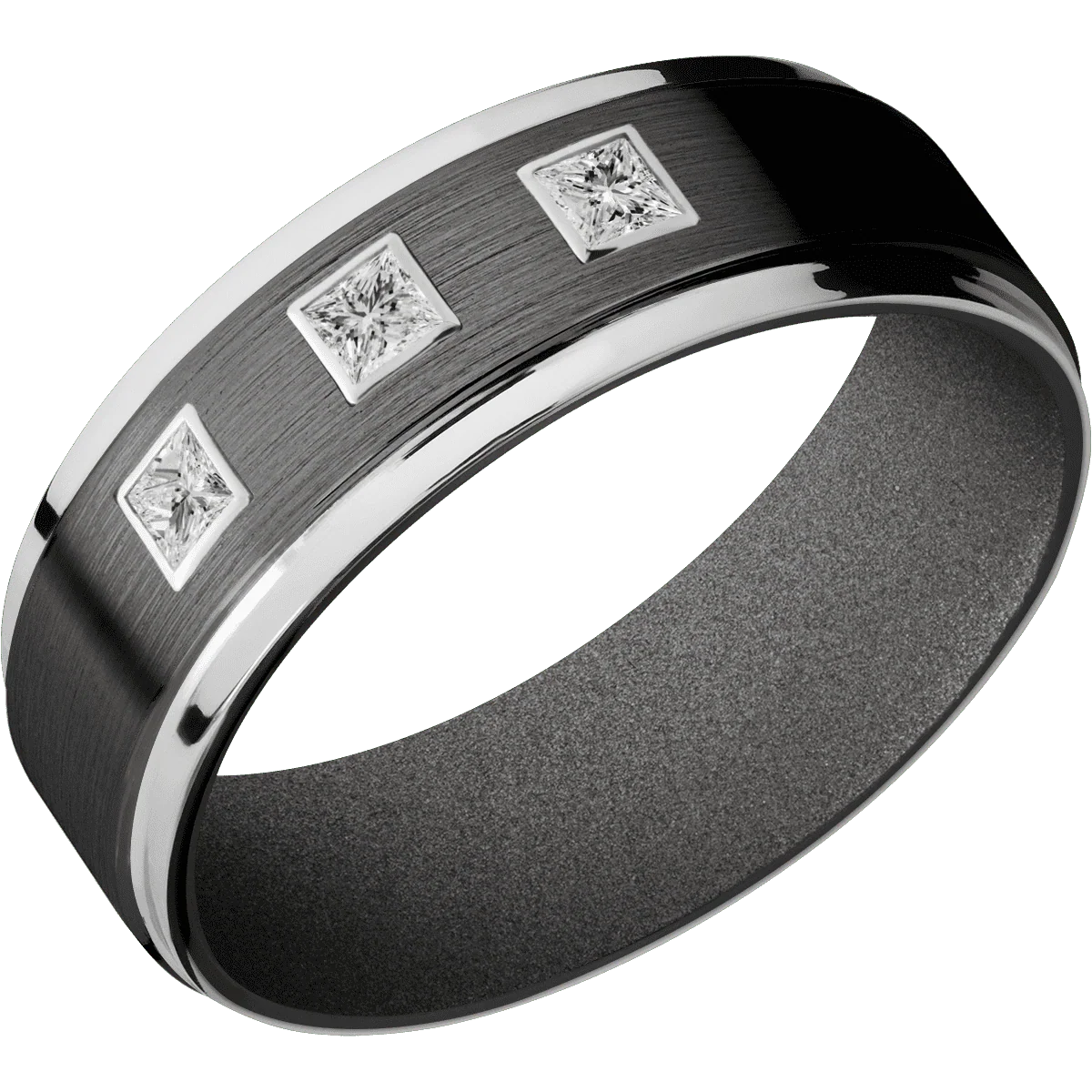 Zirconium + Satin , Polish Finish + Gun Metal Grey - Image 2