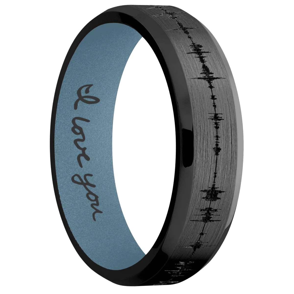 Zirconium + Satin , Polish Finish + Polar Blue