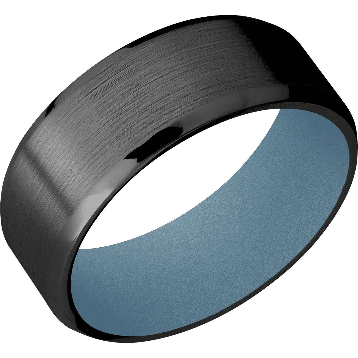 Zirconium + Satin , Polish Finish + Polar Blue - Image 2