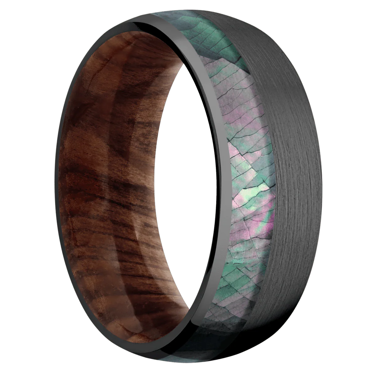 Zirconium + Satin , Polish Finish + Sequoia