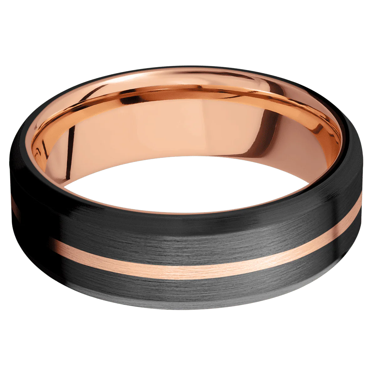 Zirconium + Satin , Satin Finish + 14K Rose Gold - Image 3